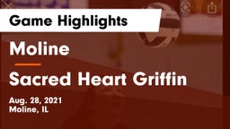 Moline  vs Sacred Heart Griffin Game Highlights - Aug. 28, 2021