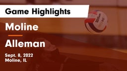 Moline  vs Alleman  Game Highlights - Sept. 8, 2022