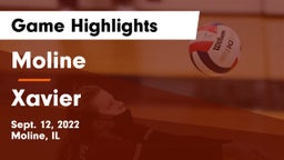 Moline  vs Xavier  Game Highlights - Sept. 12, 2022
