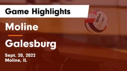 Moline  vs Galesburg  Game Highlights - Sept. 20, 2022