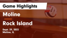 Moline  vs Rock Island  Game Highlights - Sept. 29, 2022