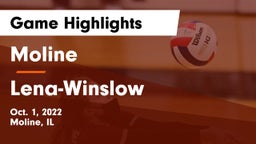 Moline  vs Lena-Winslow  Game Highlights - Oct. 1, 2022