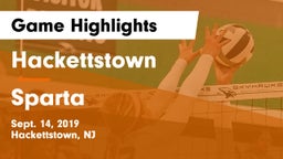 Hackettstown  vs Sparta  Game Highlights - Sept. 14, 2019