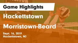 Hackettstown  vs Morristown-Beard Game Highlights - Sept. 16, 2019