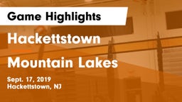 Hackettstown  vs Mountain Lakes Game Highlights - Sept. 17, 2019