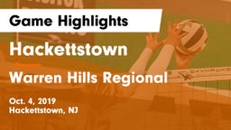 Hackettstown  vs Warren Hills Regional  Game Highlights - Oct. 4, 2019