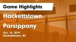 Hackettstown  vs Parsippany  Game Highlights - Oct. 14, 2019