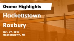 Hackettstown  vs Roxbury  Game Highlights - Oct. 29, 2019