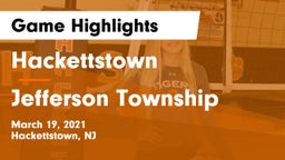 Hackettstown  vs Jefferson Township  Game Highlights - March 19, 2021