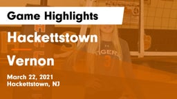 Hackettstown  vs Vernon  Game Highlights - March 22, 2021