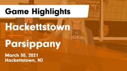 Hackettstown  vs Parsippany  Game Highlights - March 30, 2021