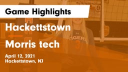 Hackettstown  vs Morris tech Game Highlights - April 12, 2021