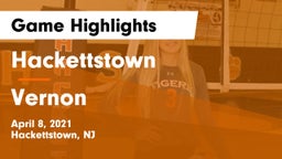 Hackettstown  vs Vernon  Game Highlights - April 8, 2021
