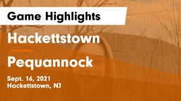 Hackettstown  vs Pequannock  Game Highlights - Sept. 16, 2021