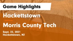 Hackettstown  vs Morris County Tech Game Highlights - Sept. 22, 2021