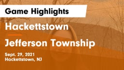 Hackettstown  vs Jefferson Township  Game Highlights - Sept. 29, 2021