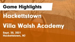 Hackettstown  vs Villa Walsh Academy  Game Highlights - Sept. 30, 2021