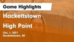 Hackettstown  vs High Point  Game Highlights - Oct. 1, 2021