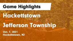Hackettstown  vs Jefferson Township  Game Highlights - Oct. 7, 2021