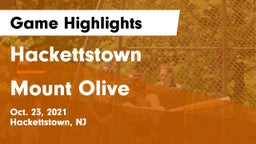 Hackettstown  vs Mount Olive  Game Highlights - Oct. 23, 2021