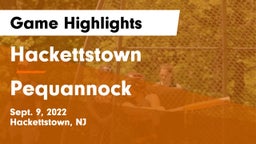 Hackettstown  vs Pequannock  Game Highlights - Sept. 9, 2022