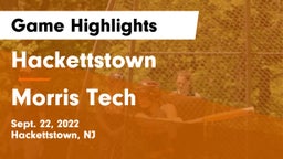 Hackettstown  vs Morris Tech Game Highlights - Sept. 22, 2022