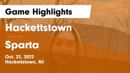 Hackettstown  vs Sparta  Game Highlights - Oct. 22, 2022