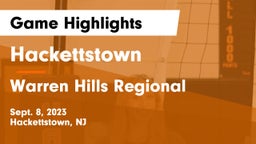 Hackettstown  vs Warren Hills Regional  Game Highlights - Sept. 8, 2023