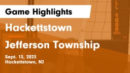 Hackettstown  vs Jefferson Township  Game Highlights - Sept. 13, 2023