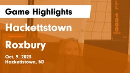 Hackettstown  vs Roxbury  Game Highlights - Oct. 9, 2023
