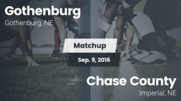 Matchup: Gothenburg High vs. Chase County  2016