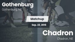 Matchup: Gothenburg High vs. Chadron  2016