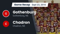Recap: Gothenburg  vs. Chadron  2016