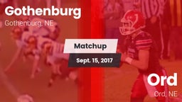 Matchup: Gothenburg High vs. Ord  2017