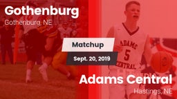 Matchup: Gothenburg High vs. Adams Central  2019