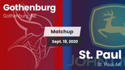Matchup: Gothenburg High vs. St. Paul  2020