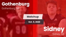 Matchup: Gothenburg High vs. Sidney  2020