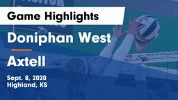 Doniphan West  vs Axtell  Game Highlights - Sept. 8, 2020