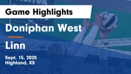 Doniphan West  vs Linn  Game Highlights - Sept. 15, 2020