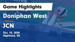 Doniphan West  vs JCN Game Highlights - Oct. 10, 2020