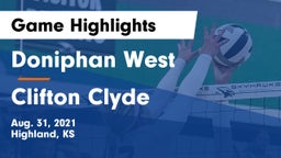 Doniphan West  vs Clifton Clyde Game Highlights - Aug. 31, 2021