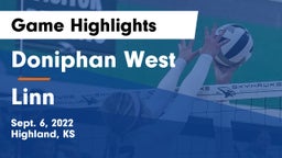 Doniphan West  vs Linn  Game Highlights - Sept. 6, 2022