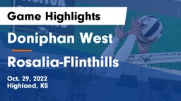 Doniphan West  vs Rosalia-Flinthills Game Highlights - Oct. 29, 2022