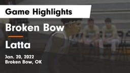 Broken Bow  vs Latta  Game Highlights - Jan. 20, 2022
