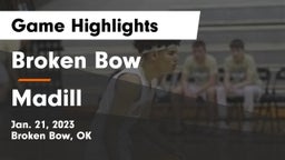 Broken Bow  vs Madill  Game Highlights - Jan. 21, 2023
