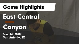 East Central  vs Canyon  Game Highlights - Jan. 14, 2020