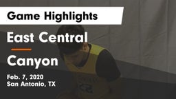 East Central  vs Canyon  Game Highlights - Feb. 7, 2020