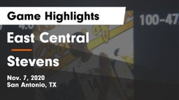 East Central  vs Stevens  Game Highlights - Nov. 7, 2020