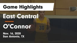 East Central  vs O'Connor  Game Highlights - Nov. 16, 2020