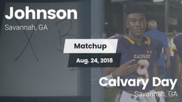 Matchup: Johnson  vs. Calvary Day  2018